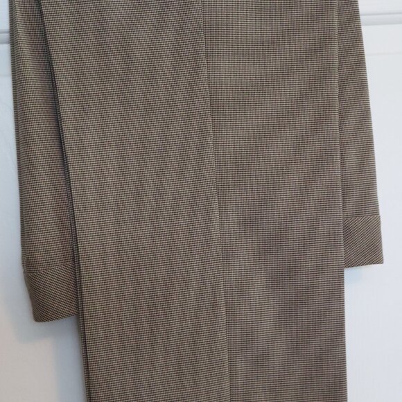 Investments Women's Size 14S Tan Dress Pants Straight Leg Flat Front Pockets - Picture 3 of 5